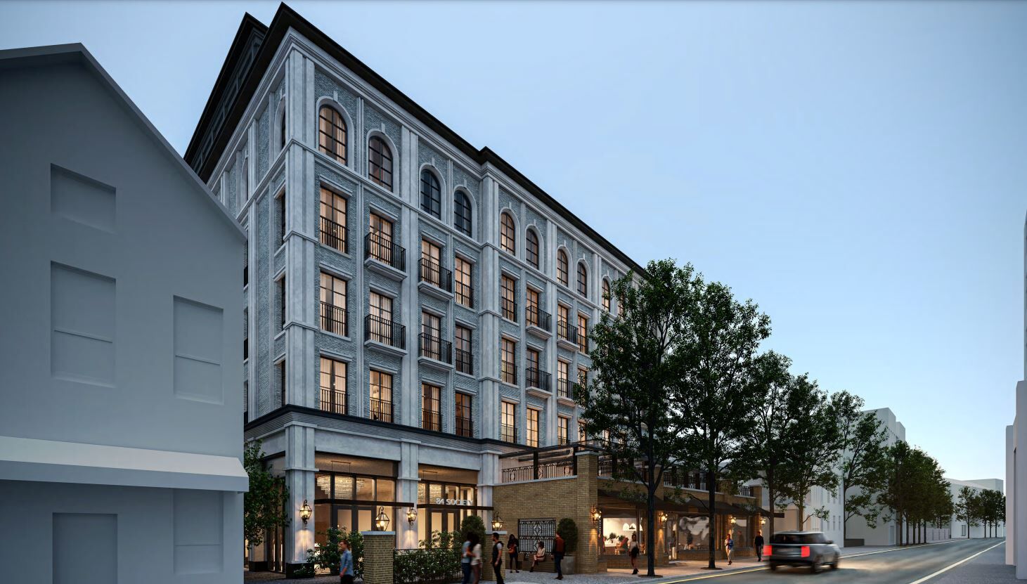 Rendering of the Society Street Hotel